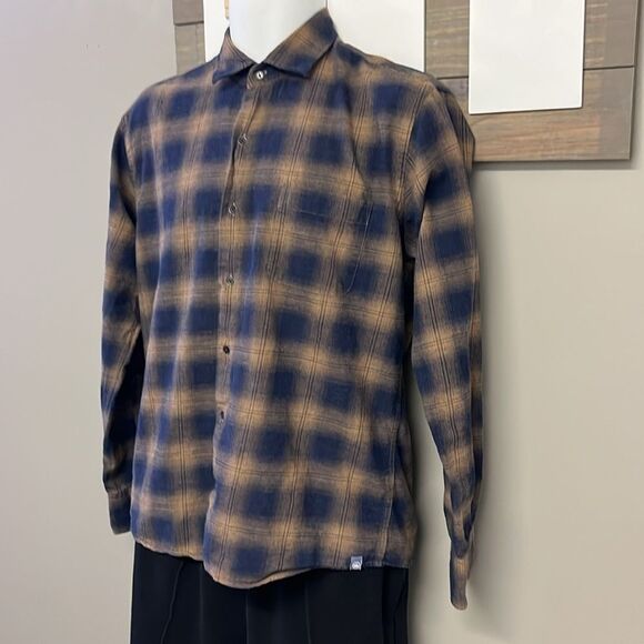 Peter Millar Men’s Plaid Button Collared Down Long Sleeve Pocket Shirt- Medium - Picture 2 of 13